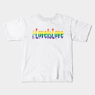 Love Is Love Gay Marriage Pride Kids T-Shirt